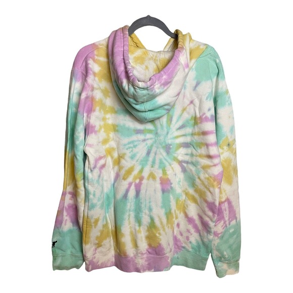 By Samii Ryan Pastel Tie Dye Long Sleeve "Try‎ Again" Hoodie Size M NWT - Picture 8 of 10